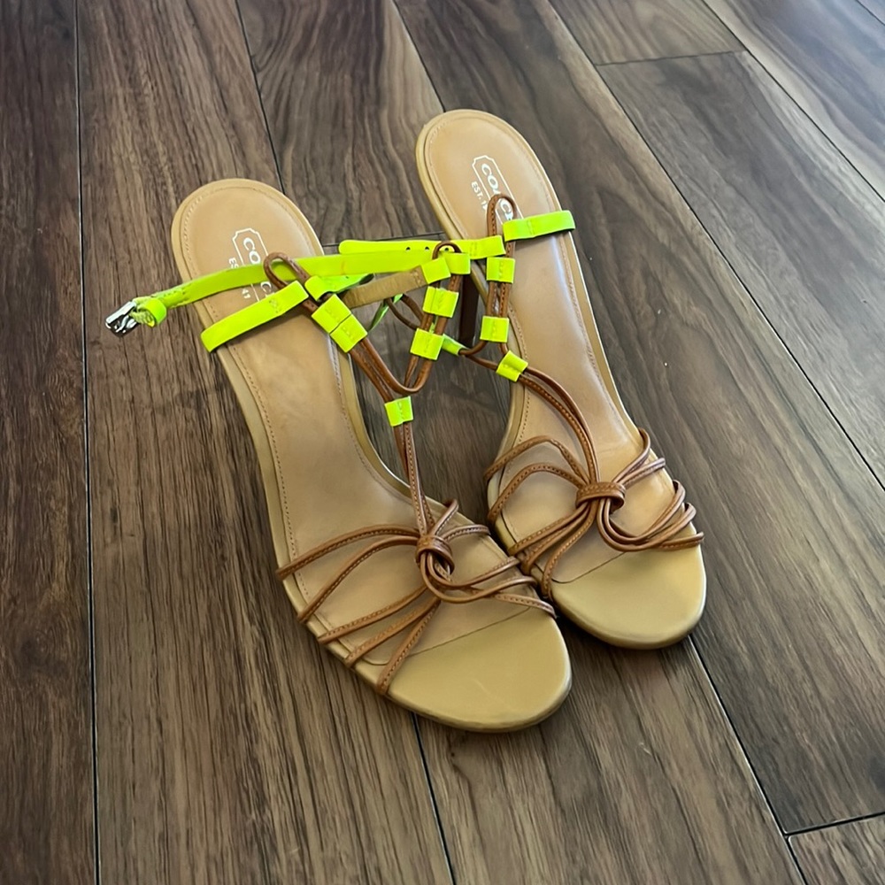 Super cute coach high heel shoes